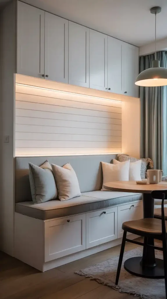 Bespoke Banquette with IKEA Cabinets
