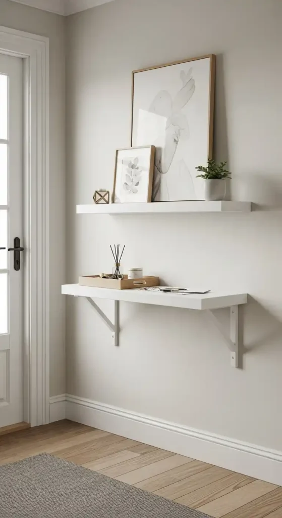 Small Drop Zone with a Floating Shelf