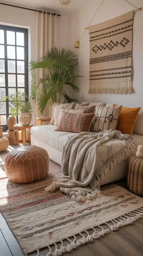 cozy boho space
