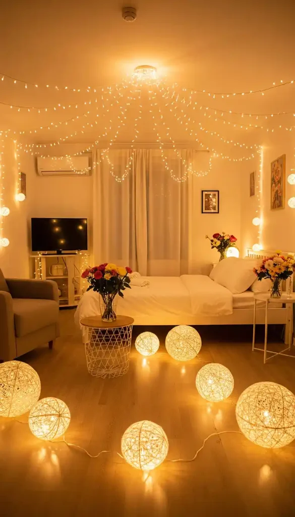 Fresh Floral Accents in Living Room Decor