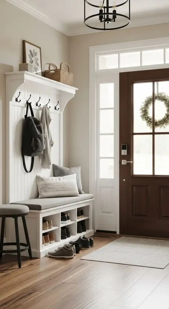 enterance seating for shoes