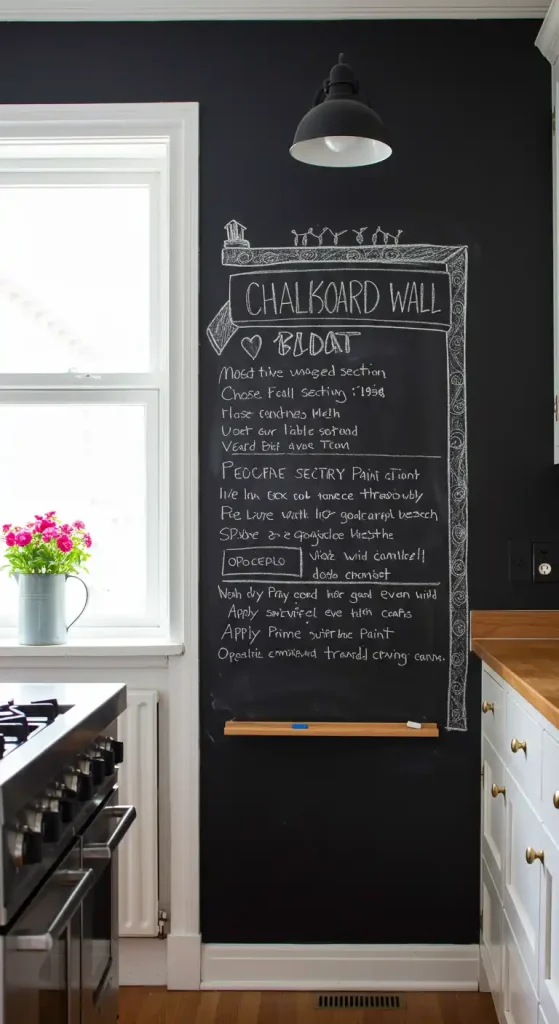 Chalkboard Wall Kitchen