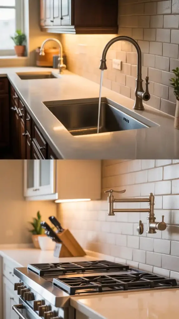 Pot Filler Faucet in Kitchen