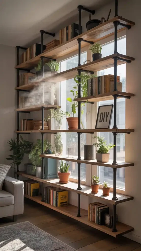DIY Shelving Solutions for Living Room