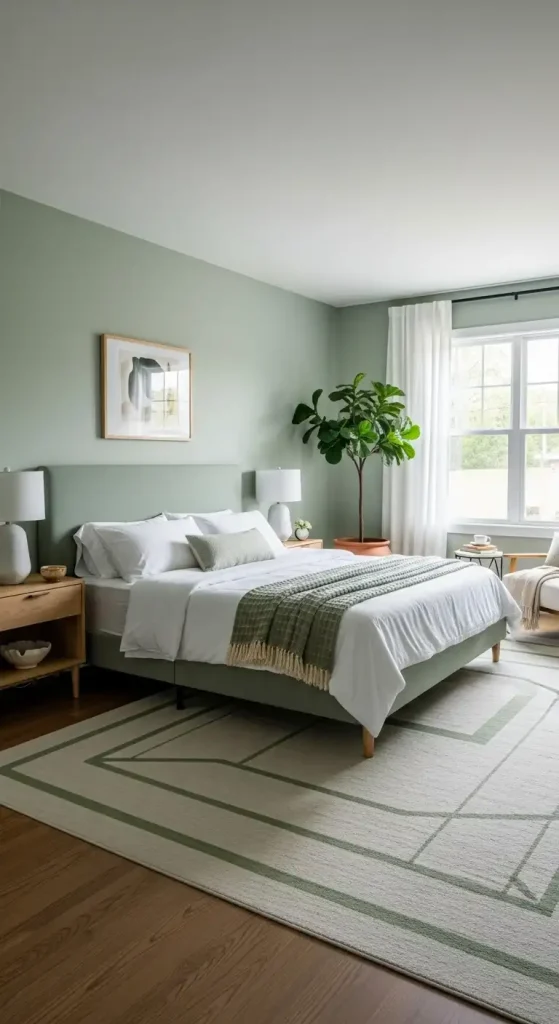 A Sage Green Bedroom idea