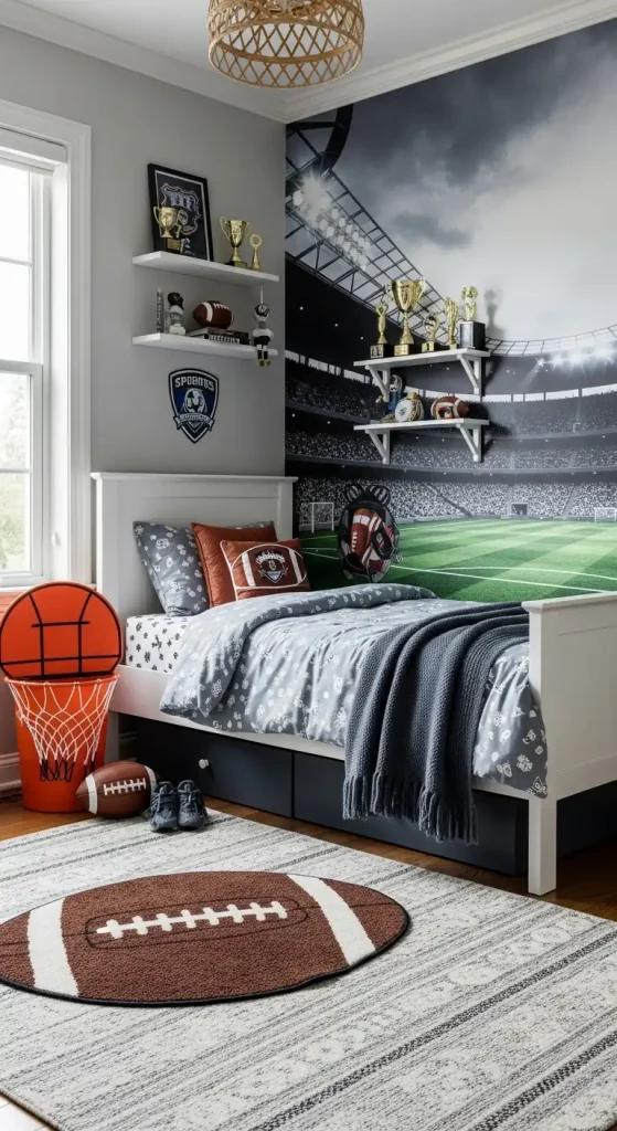 Boys Bedroom Ideas Sports-themed