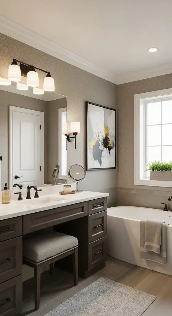  Layered Bathroom Lighting for a Versatile Space