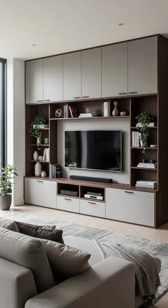 Tv wall Built-In Media Center