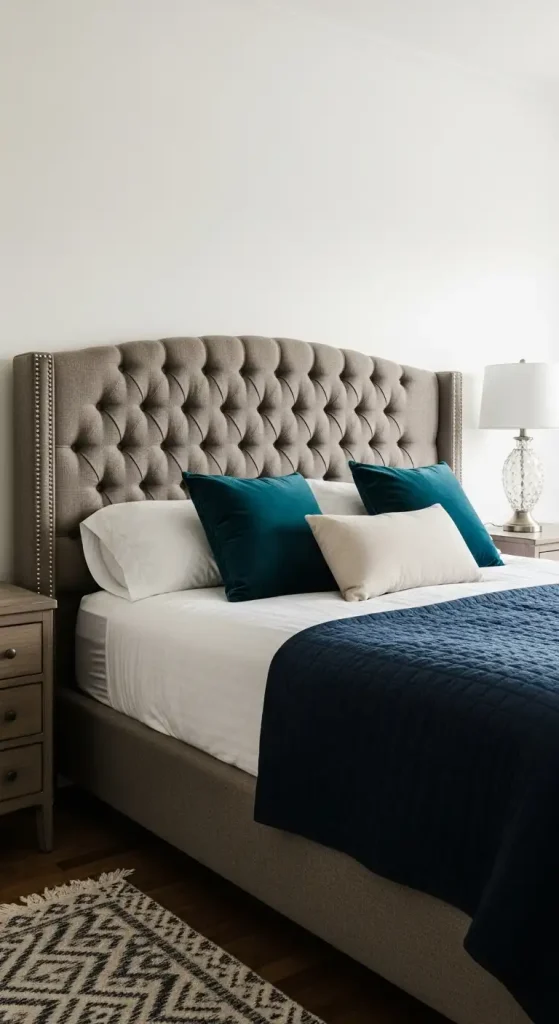 bedroom for men Custom Upholstered Headboards