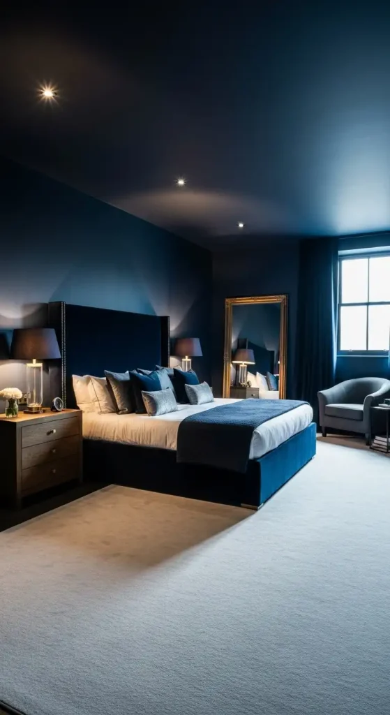  blue bedroom Deep Navy