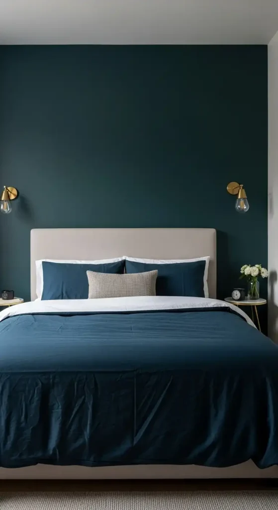wall back with Bold Paint Color