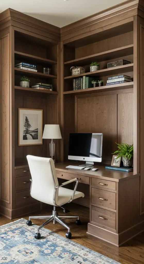 Built-In Desk for a Seamless Fit