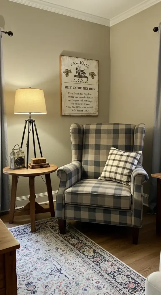  Cozy Nook with an Accent Chair farmhouse