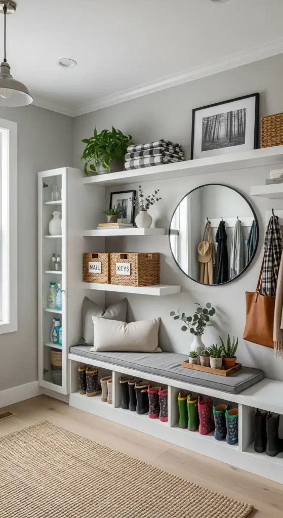 Ikea mudroom Floating Shelves