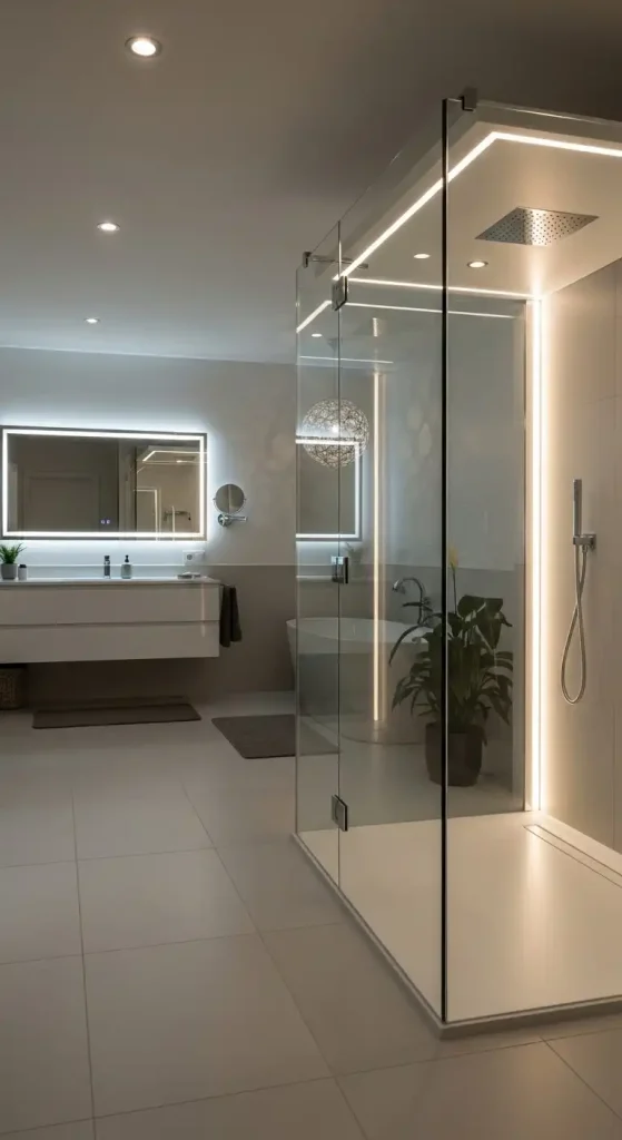 Lighting in the Shower for a Spa-like Feel