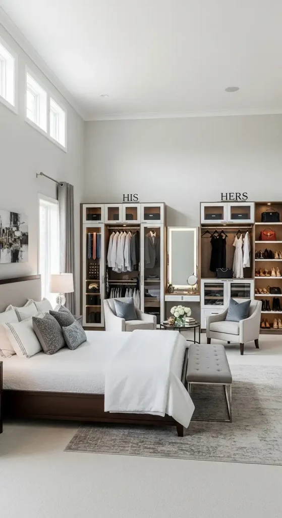 Maximize Storage with a His and Hers Closet