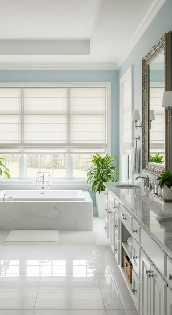 Roman Shades for a Sleek Look