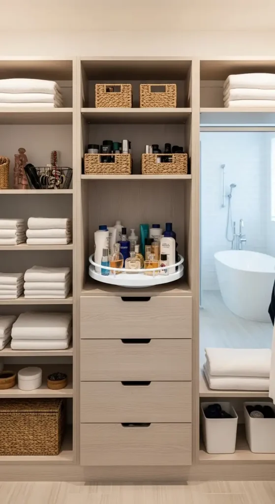 Bathroom Closet lazy susan