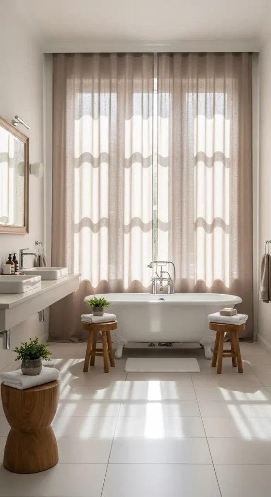 Linen Curtain for a Relaxed Feel