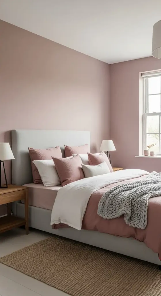 Soft Rose bedroom paint color