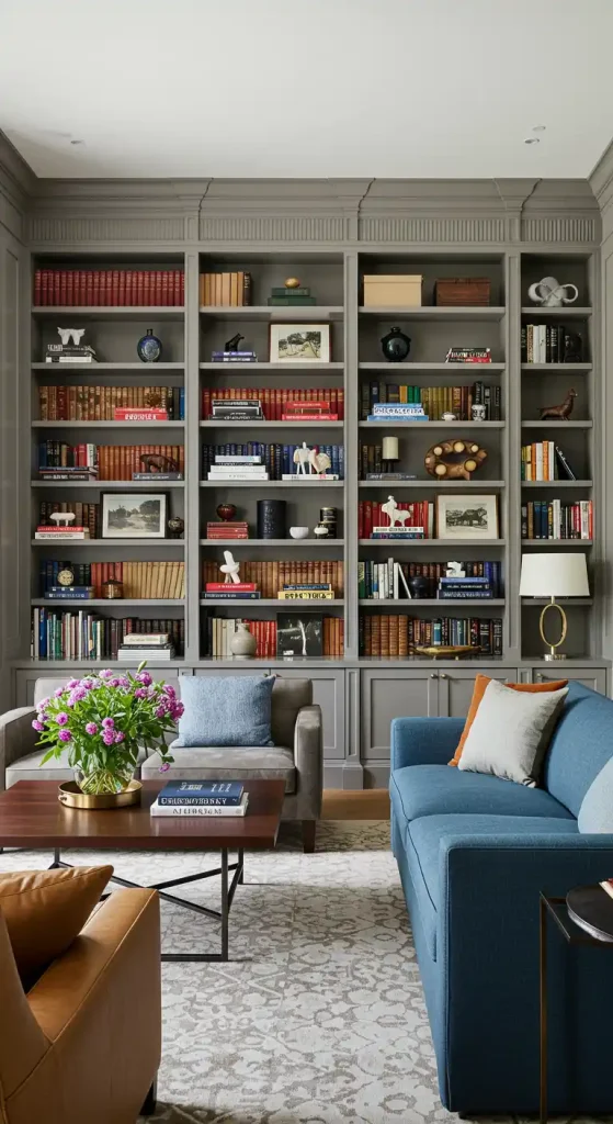 home library wall