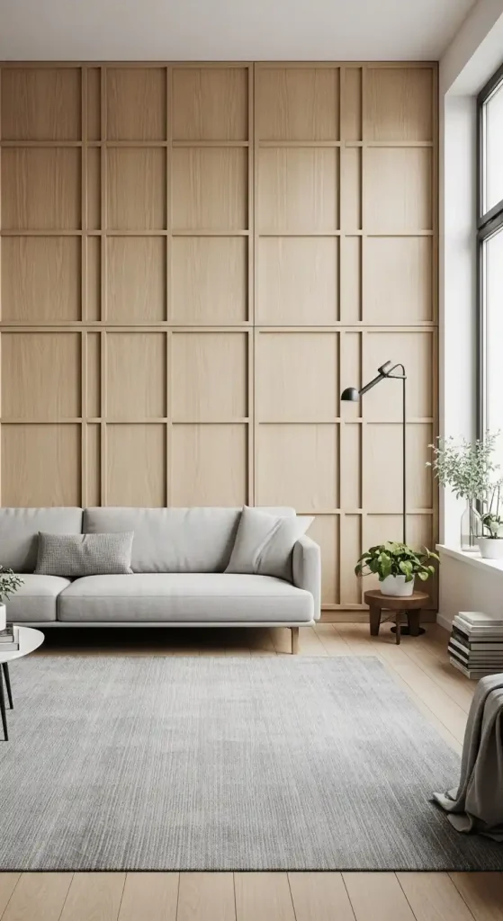 Grid Pattern wall paneling ideas