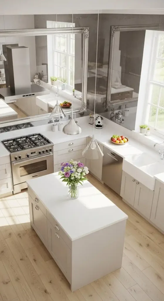 Large Mirror kitchen wall decor