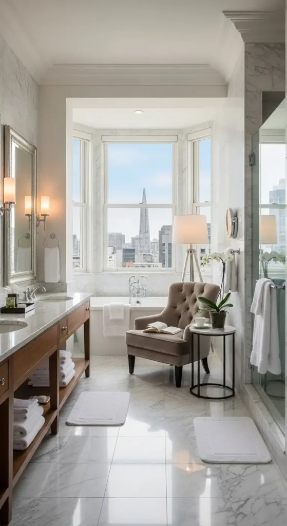  luxury bathroom sitting chair