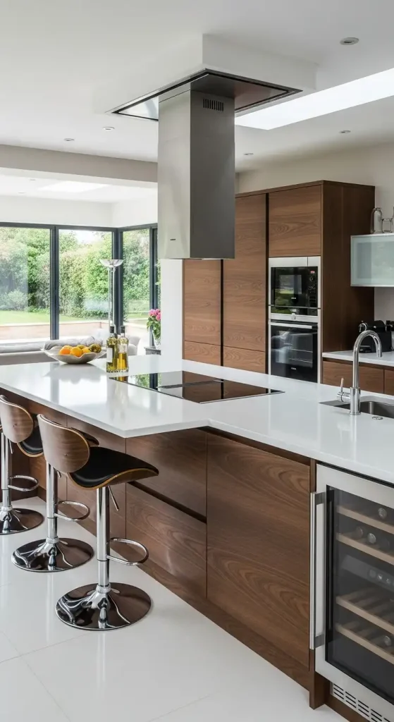 The Kitchen Island with Integrated Appliances