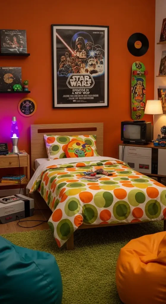Retro Vibe for teenage boys bedroom ideas