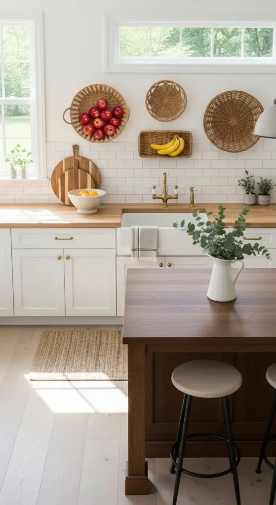 Wall-Mounted Basket in kitchen