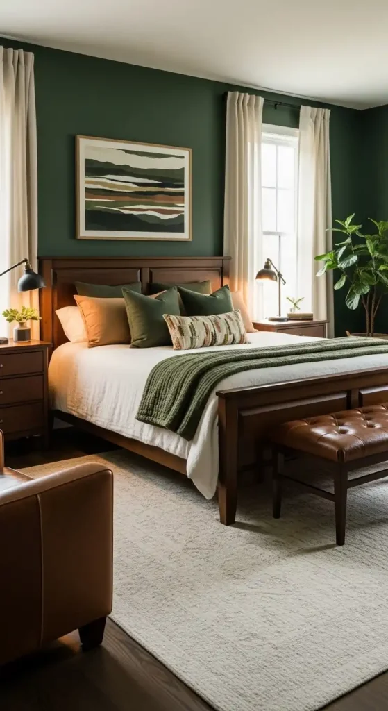 Forest Green bedroom paint