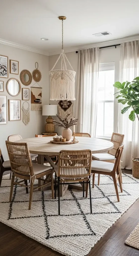 Round dining Table for Connection