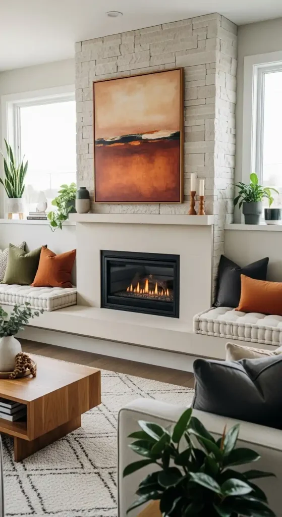 A Wall with Built-in Seating