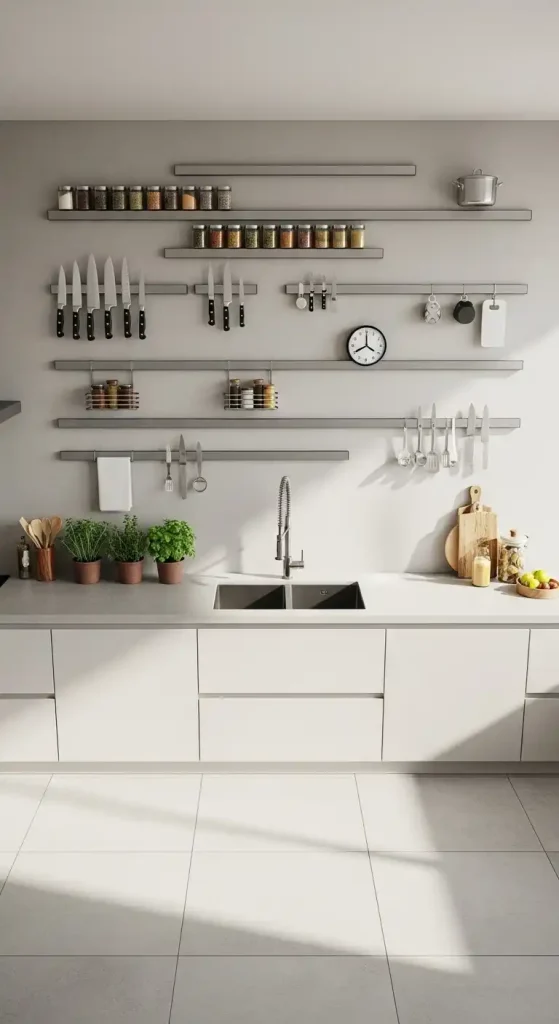 Wall with Magnetic Strips