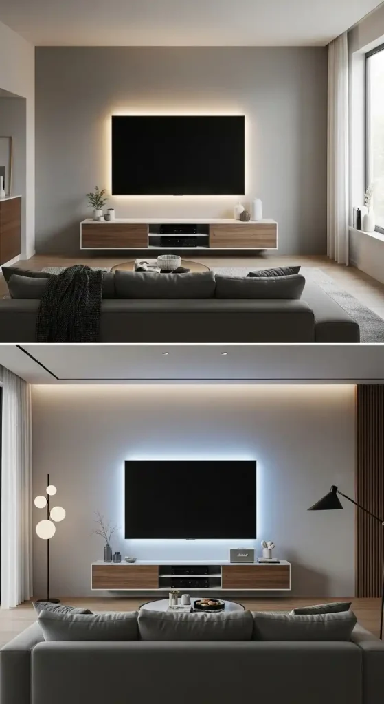 Accent Lighting Behind TV