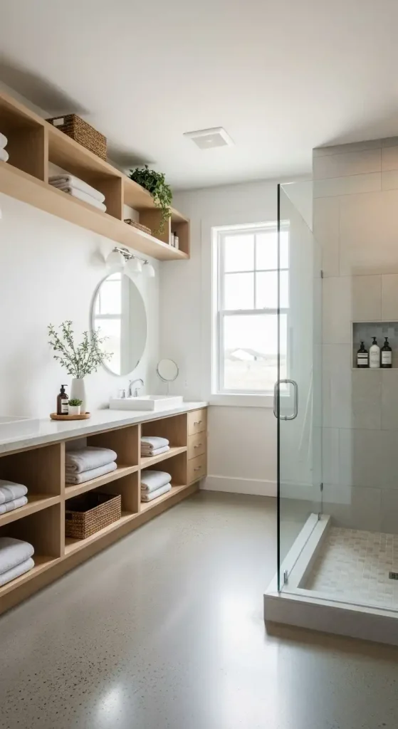 A Recessed Niche in the Shower