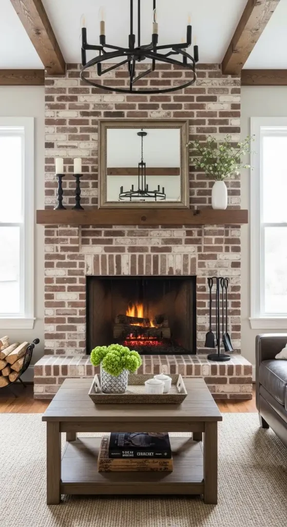 Classic Brick Surround fireplace idea
