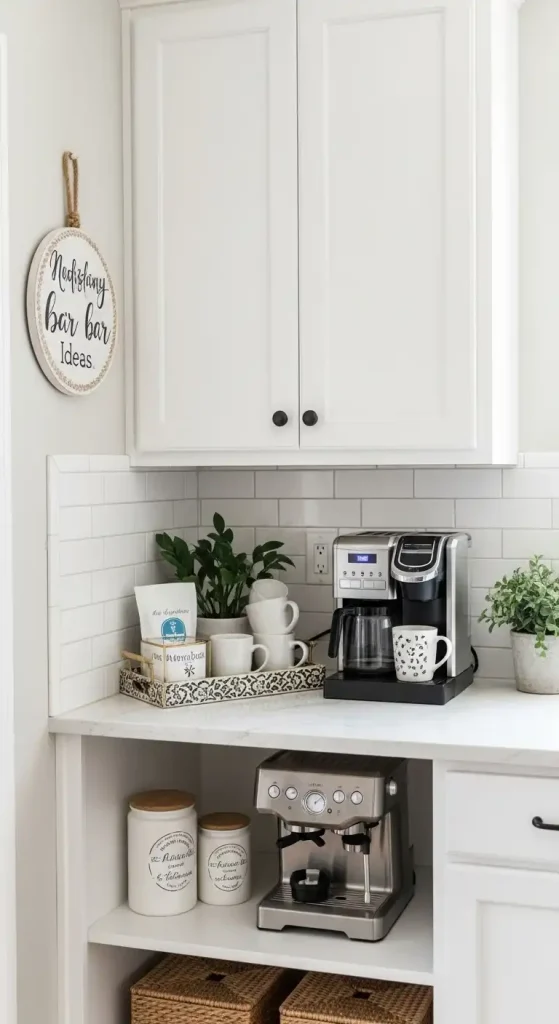 Kitchen Counter Nook coffeebar