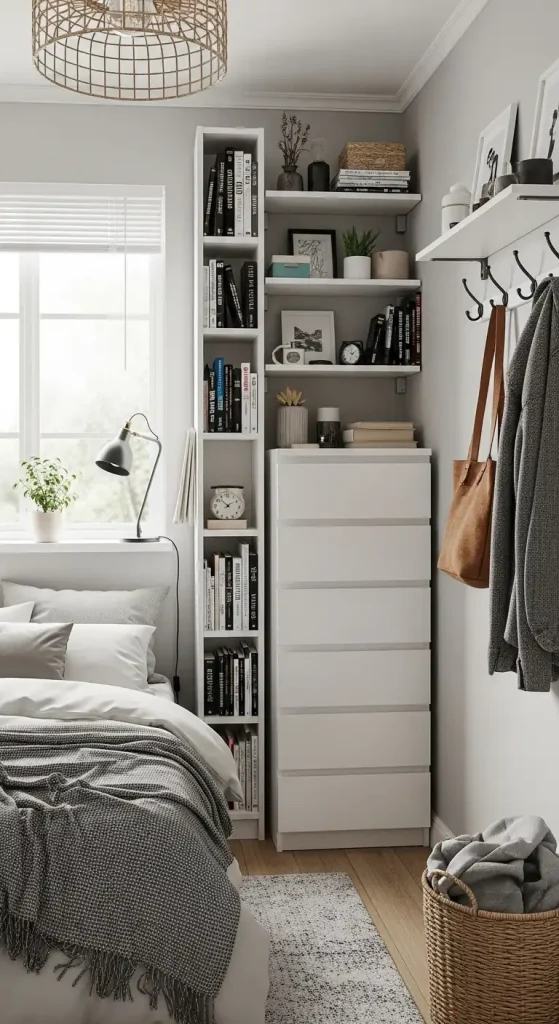 Small Bedroom Vertical Storage Solutions