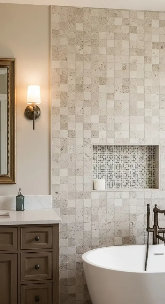 bathroom Feature Wall with Tile