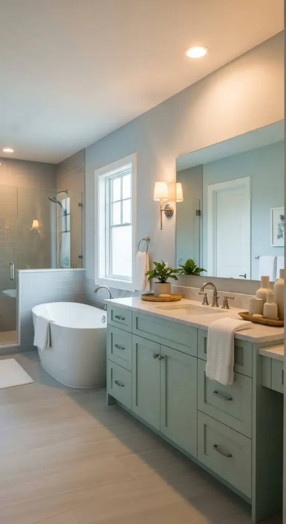 Bathroom with Calming Colors