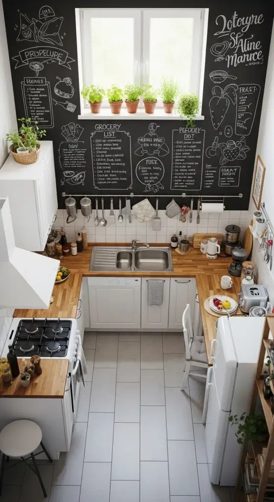 Chalkboard Wall kitchen