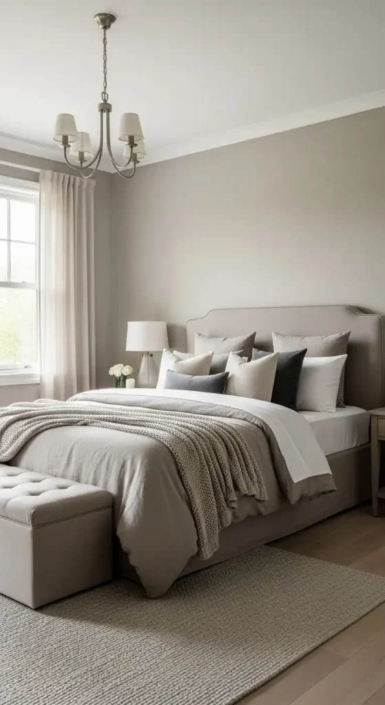 Greige bedroom color