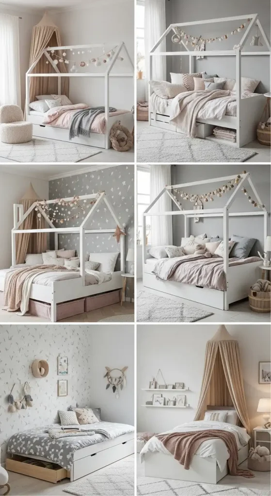 girls bedroom Stylish bed setups
