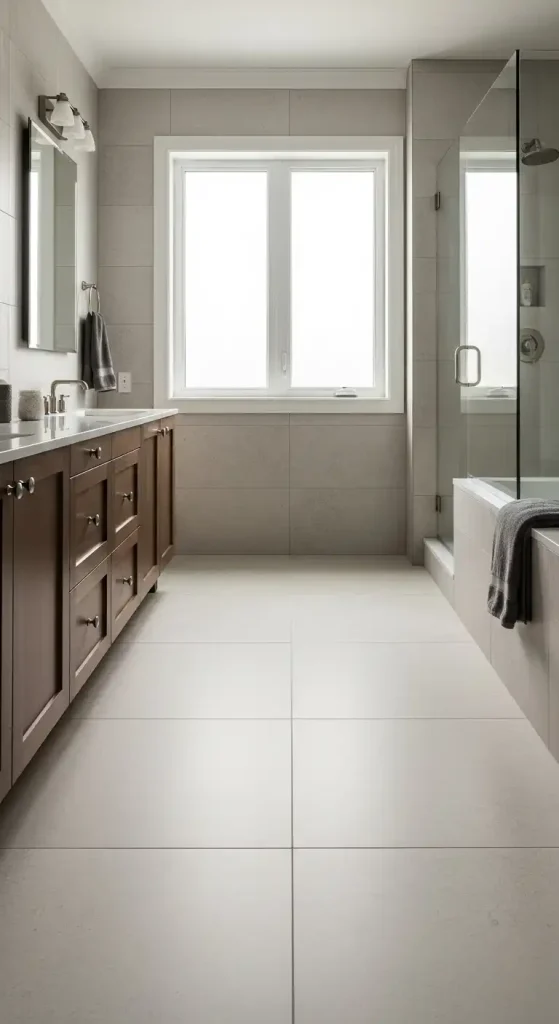 Bathroom Large-Format Tile