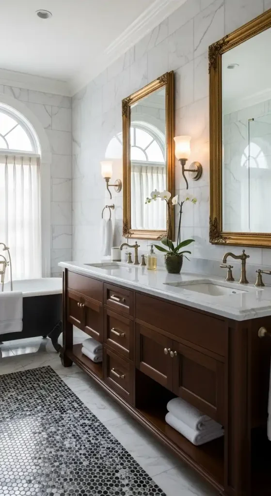 Double Vanity for a Grand Look