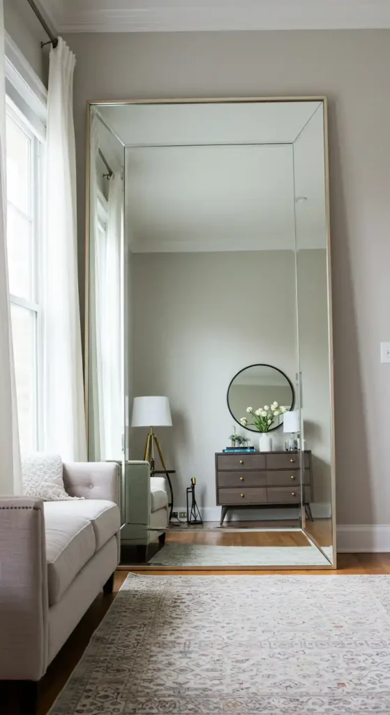 Large Mirror small room