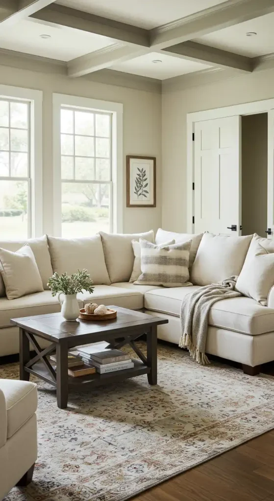 farmhouse Cozy Sectional Sofa