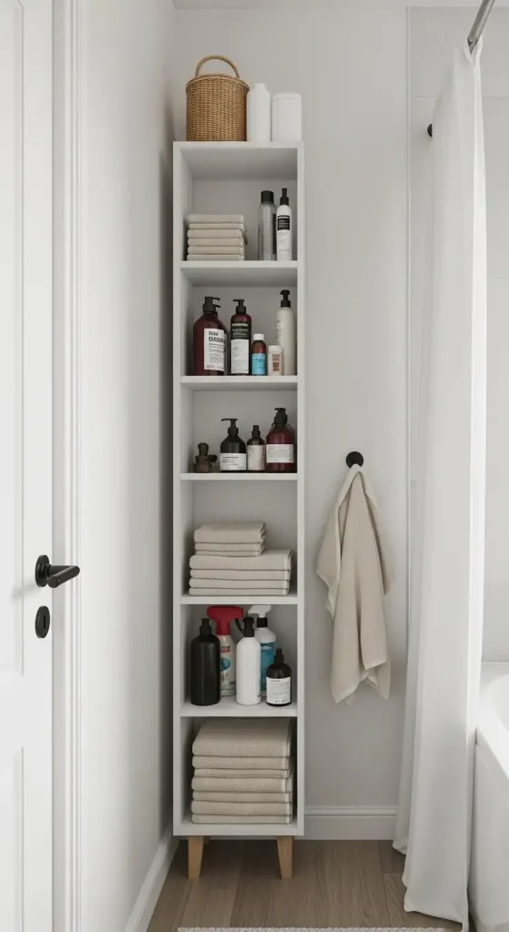 A Tall, Narrow Bathroom Storage Cabinet
